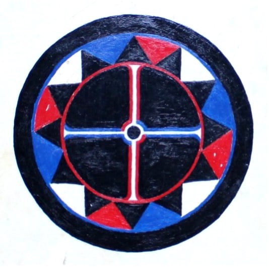 the design on my drum for individual healing
